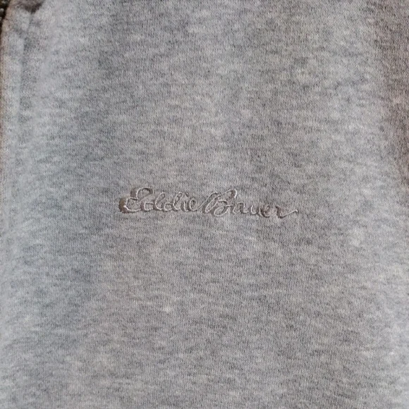 Eddie Bauer Warm And Cozy Light Gray Zip-Up Sweater - Picture 2 of 5